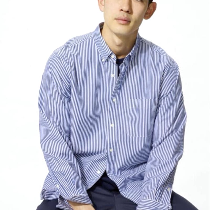 Uniqlo EFC Broad Stripe Shirt New L Size