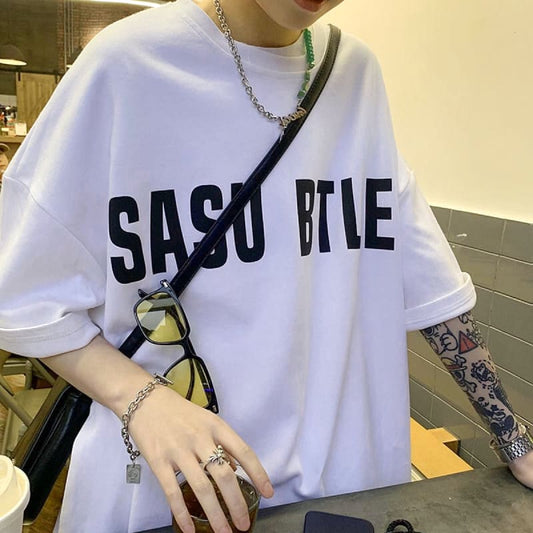 JUAS012 Men's T-Shirt Large Size Summer