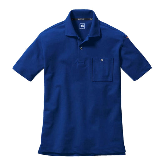 Burtle 667 Short Sleeve Polo Shirt Navy Size L
