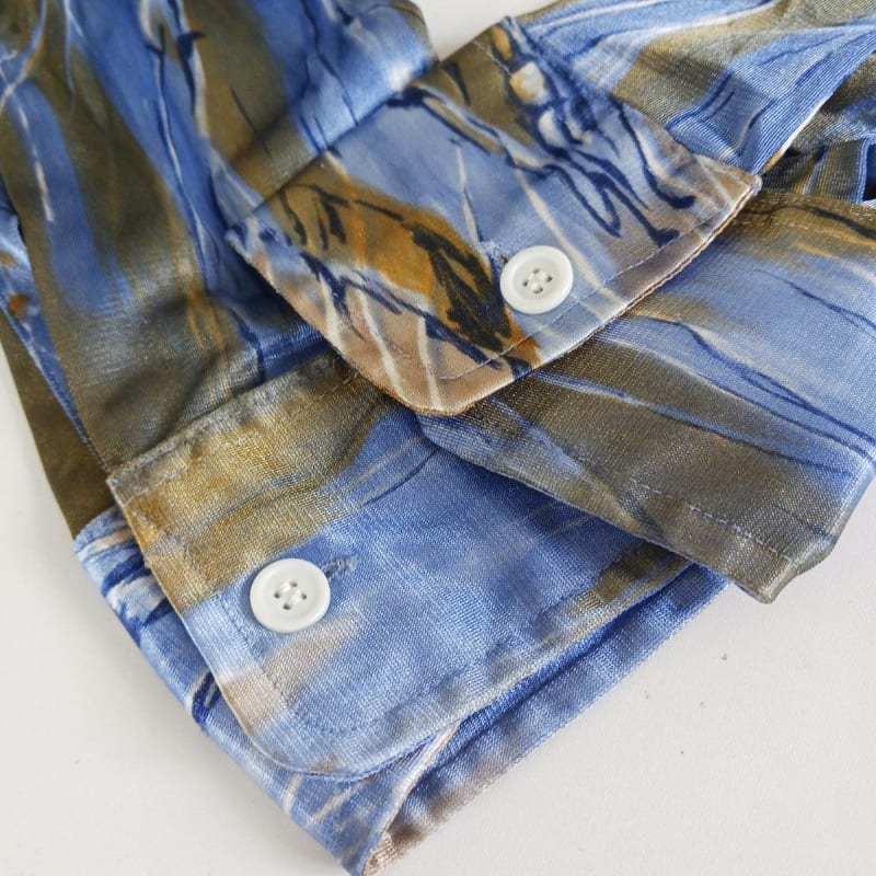 Brigade By Arrow 70s Long Sleeve Shirt Vintage Pattern