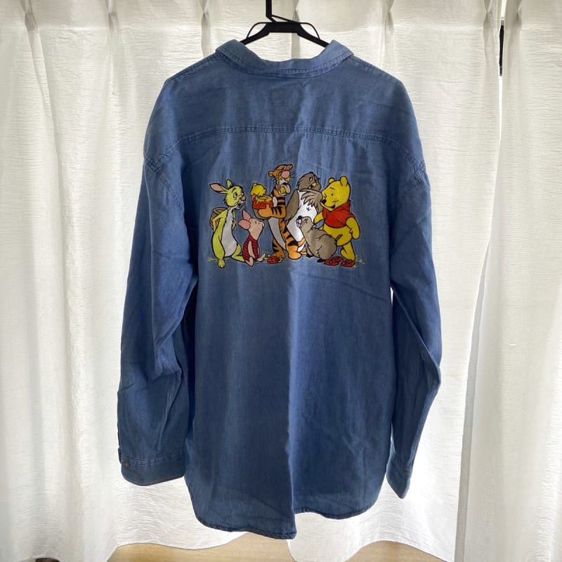 90s Disney Denim Shirt Winnie The Pooh XL