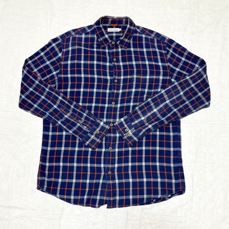 Men's Long Sleeve Shirt L Size Hush Puppies