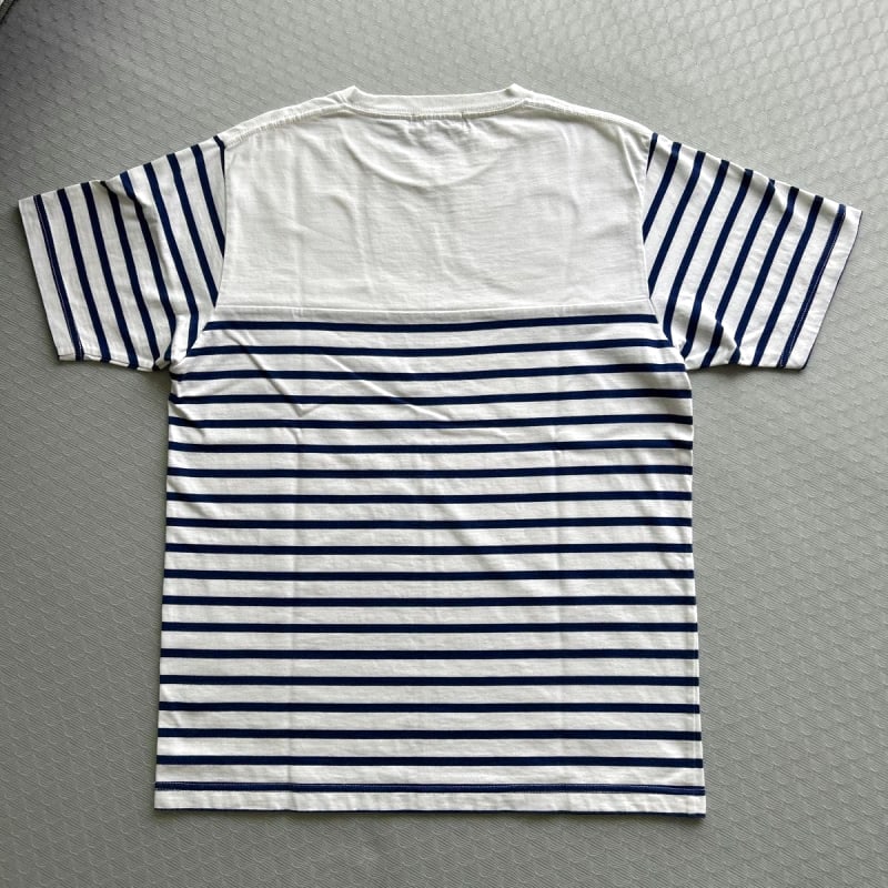 Beams Heart Striped T-Shirt L Size