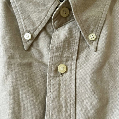 Eddie Bauer Short Sleeve Shirt Beige L Size Men's