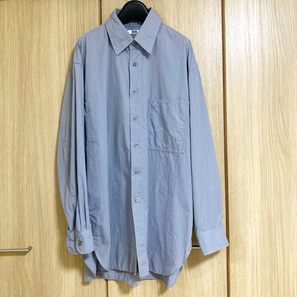 UNIQLO U Long Oversized Shirt Gray M