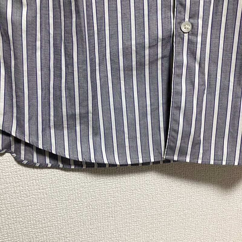 New Edifice Shirt Men's Stripe Blue L