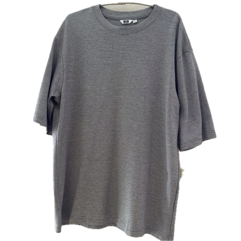 Uniqlo Airism Crew Neck Short Sleeve T-Shirt Gray XL