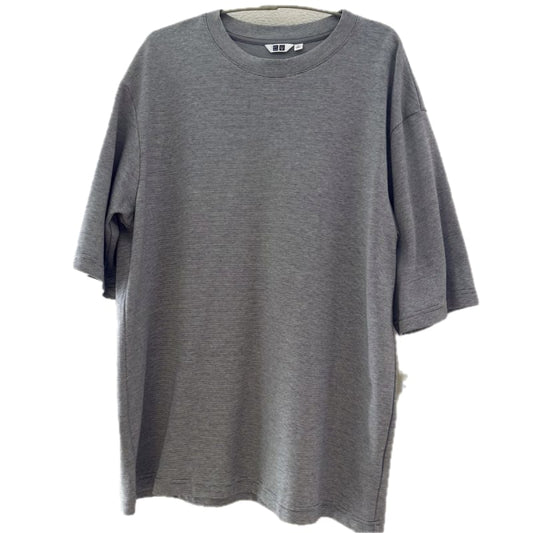 Uniqlo Airism Crew Neck Short Sleeve T-Shirt Gray XL