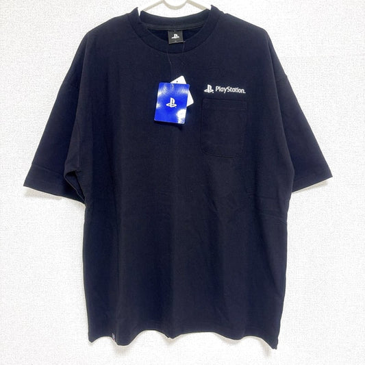 PlayStation Logo Pocket T-Shirt L Size Black