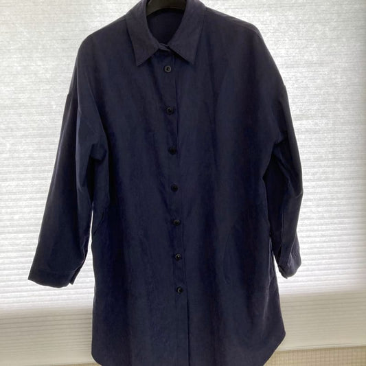 Navy Linen Shirt