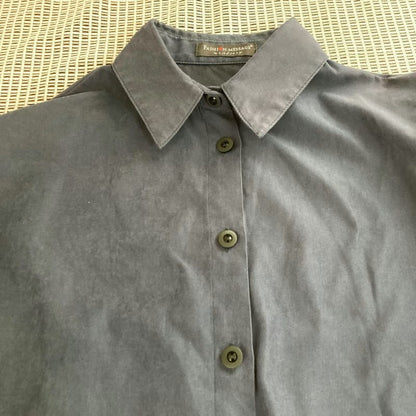 Navy Linen Shirt