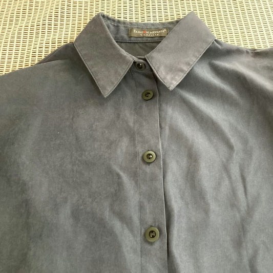 Navy Linen Shirt