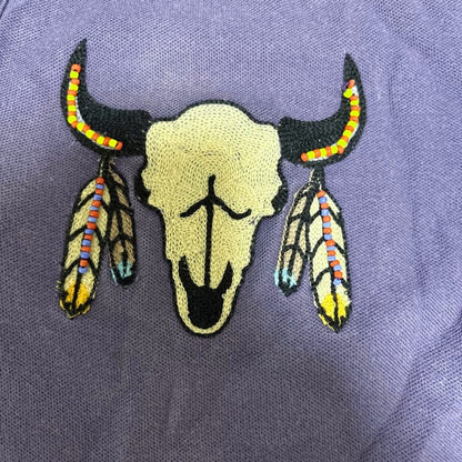 Indian Polo Shirt Purple Native American Style
