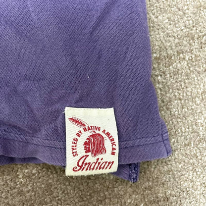 Indian Polo Shirt Purple Native American Style