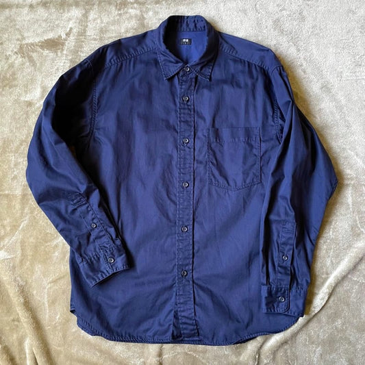 Uniqlo Twill Overshirt Navy Size S