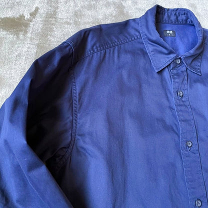 Uniqlo Twill Overshirt Navy Size S