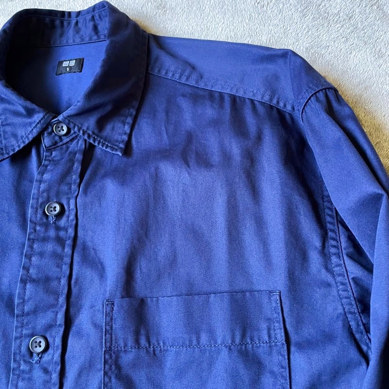 Uniqlo Twill Overshirt Navy Size S