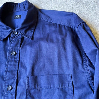 Uniqlo Twill Overshirt Navy Size S