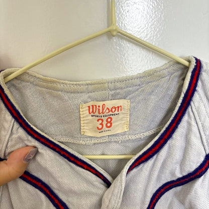 Wilson Vintage Baseball Shirt Wheaton Size 38