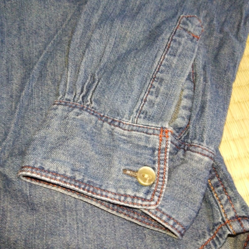 Used Mack House Denim Style Shirt 100% Cotton M Size