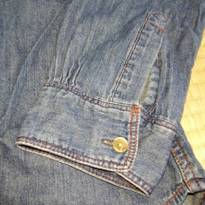 Used Mack House Denim Style Shirt 100% Cotton M Size
