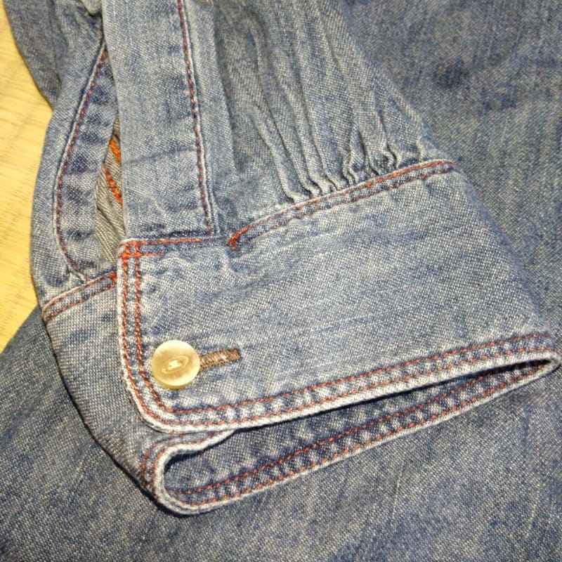 Used Mack House Denim Style Shirt 100% Cotton M Size