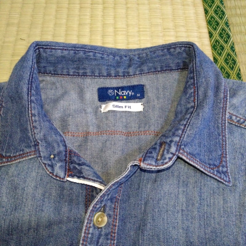 Used Mack House Denim Style Shirt 100% Cotton M Size