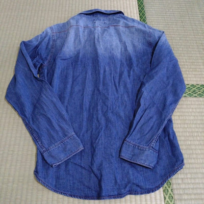 Used Mack House Denim Style Shirt 100% Cotton M Size