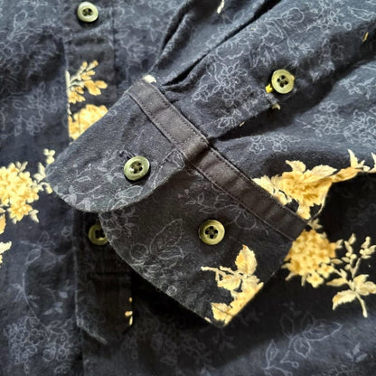 Nicole Club For Men Floral Shirt Navy Size M