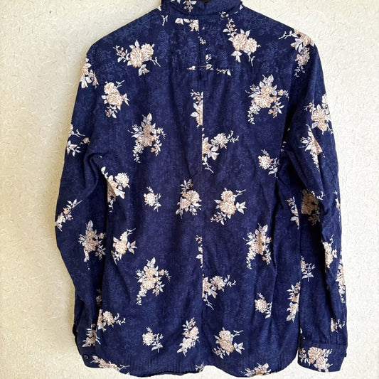 Nicole Club For Men Floral Shirt Navy Size M
