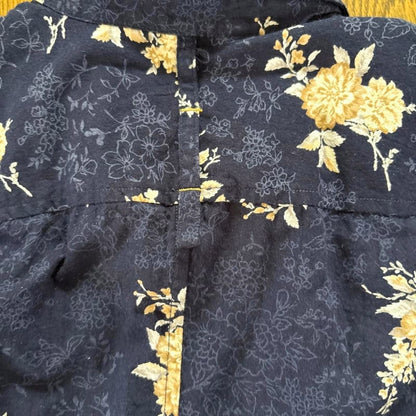 Nicole Club For Men Floral Shirt Navy Size M