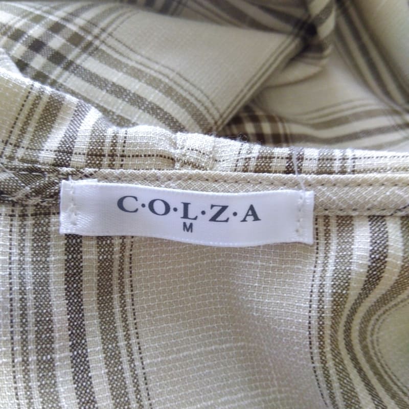 Beige and Brown Checkered Shirt