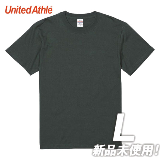 United Athle High-Quality T-Shirt L Size Grayish Green 100% Cotton