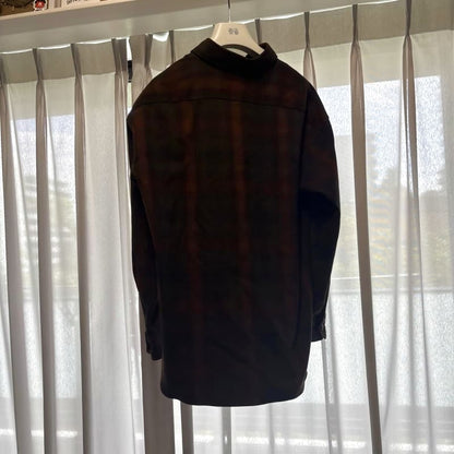 Uniqlo Check Shirt Men's L Size Red