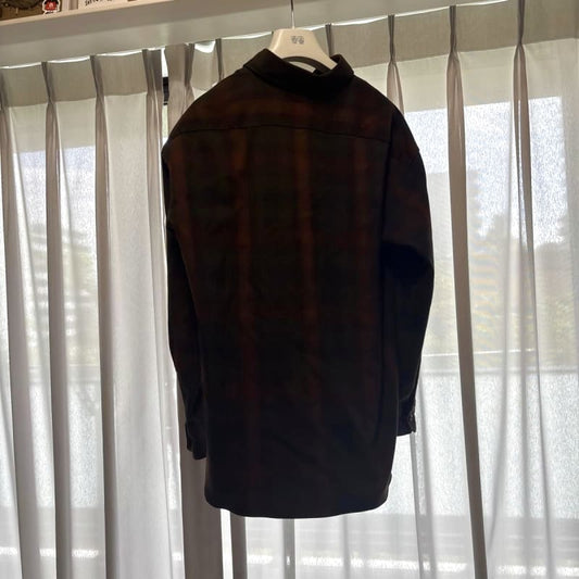 Uniqlo Check Shirt Men's L Size Red