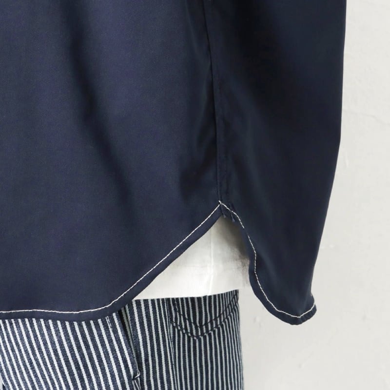 Baseball Shirt Style Short Sleeve Shirt Navy Casual Men's