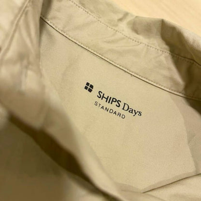 SHIPS Days Standard Beige Long Sleeve Shirt S/M