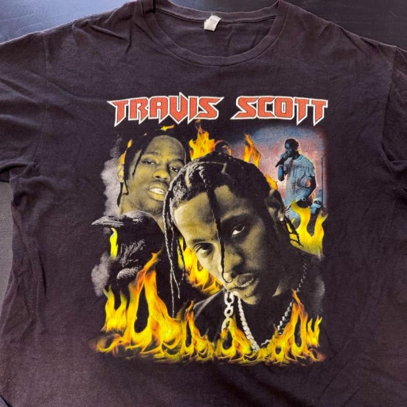 Travis Scott T-Shirt Black XL Size