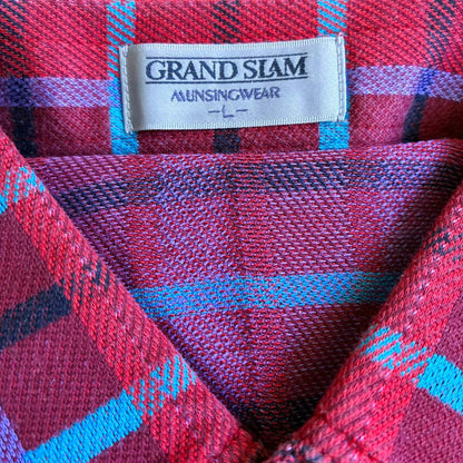 Munsingwear Checkered Flannel Shirt L