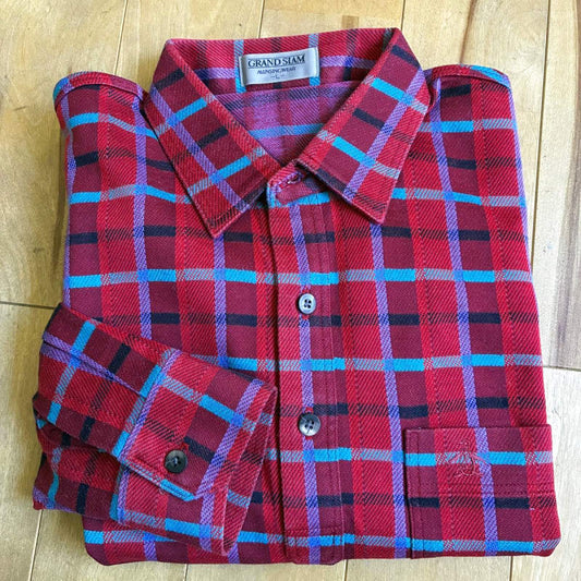 Munsingwear Checkered Flannel Shirt L