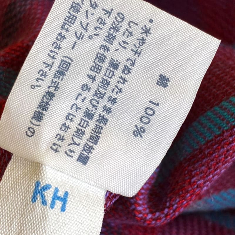 Munsingwear Checkered Flannel Shirt L