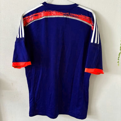Adidas Japan National Team Soccer Jersey Short Sleeve Blue M