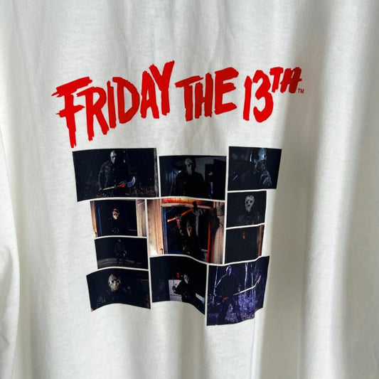 Unused Friday The 13th Jason White T-Shirt Size L