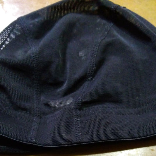 Black Kids Swim Cap Size L
