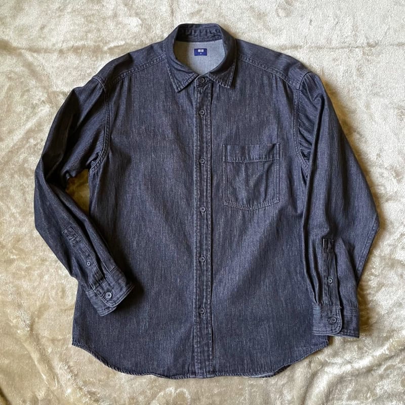 Uniqlo Denim Overshirt Black S
