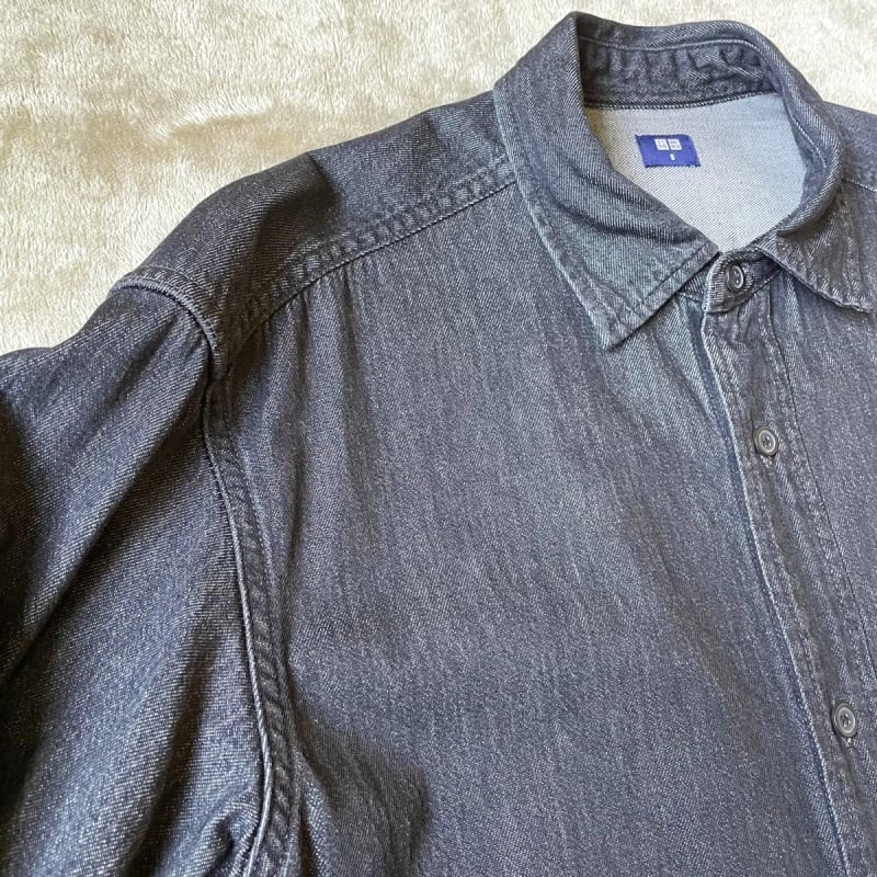 Uniqlo Denim Overshirt Black S