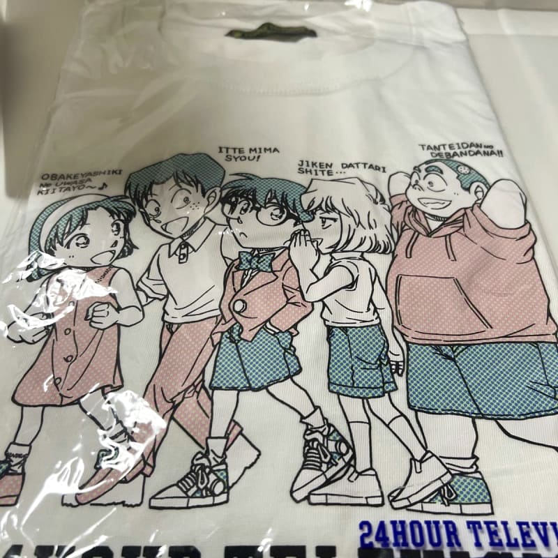 24-Hour TV Charity T-Shirt 2025 Detective Conan White M