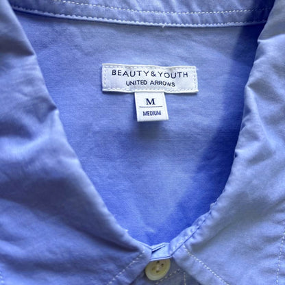 United Arrows Beauty & Youth Western Shirt M Size Light Blue