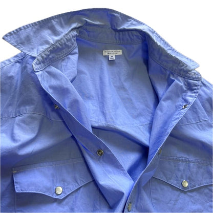 United Arrows Beauty & Youth Western Shirt M Size Light Blue