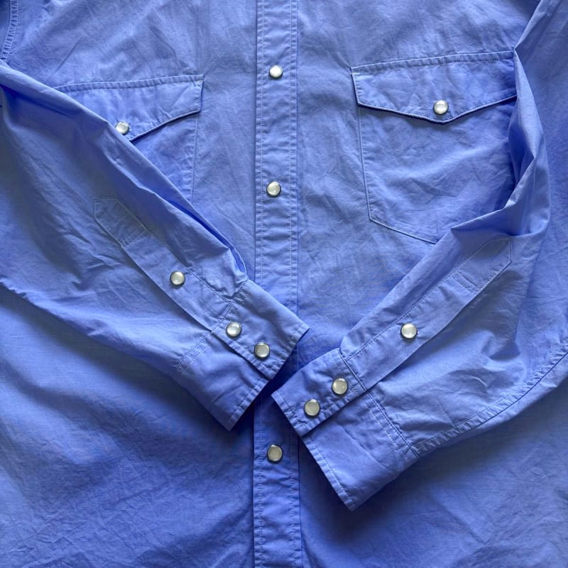 United Arrows Beauty & Youth Western Shirt M Size Light Blue